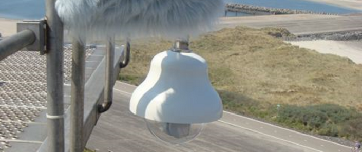 banner camera met microfoon